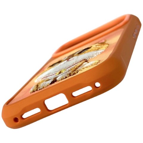 Etui Nimmy Big Eyed Pet 2.0 Cat do iPhone 17 Pro Max pomarańczowy