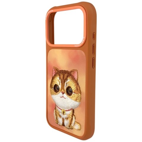 Etui Nimmy Big Eyed Pet 2.0 Cat do iPhone 17 Pro Max pomarańczowy