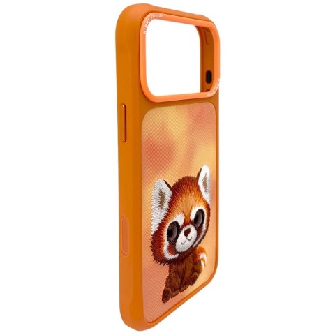 Etui Nimmy Big Eyed Pet 2.0 Raccoon do iPhone 17 Pro Max pomarańczowy