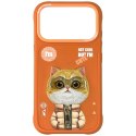 Etui Nimmy Cool&Cute 2.0 Cat do iPhone 17 Pro pomarańczowy