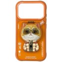 Etui Nimmy Cool&Cute 2.0 Cat do iPhone 17 Pro z magnetyczną zawieszką pomarańczowy