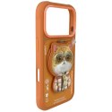 Etui Nimmy Cool&Cute 2.0 Cat do iPhone 17 Pro z magnetyczną zawieszką pomarańczowy