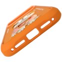 Etui Nimmy Glasses Cool Cat do iPhone 17 Pro pomarańczowy