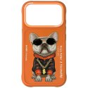 Etui Nimmy Glasses Cool Dog do iPhone 17 Pro pomarańczowy