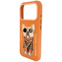 Etui Nimmy Glasses Cool Dog do iPhone 17 Pro pomarańczowy