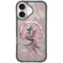 Etui Nimmy Magnetic Fantasy Animal MagSafe do iPhone 16 różowo złoty
