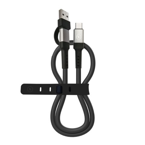 Kabel USB A na USB-C Muvit for Change Czarny