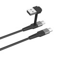 Kabel USB A na USB-C Muvit for Change Czarny