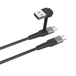 Kabel USB A na USB-C Muvit for Change Czarny