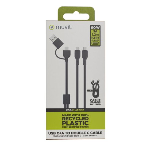 Kabel USB-C Muvit for Change Czarny