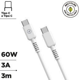 Kabel USB-C na USB-C Muvit for Change Biały 3 m