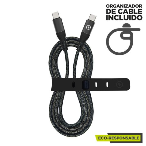 Kabel USB-C na USB-C Muvit for Change Czarny 1,2 m