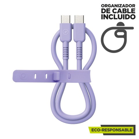 Kabel USB-C na USB-C Muvit for Change Lawenda 0,2 m