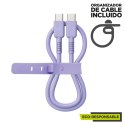 Kabel USB-C na USB-C Muvit for Change Lawenda 1,2 m