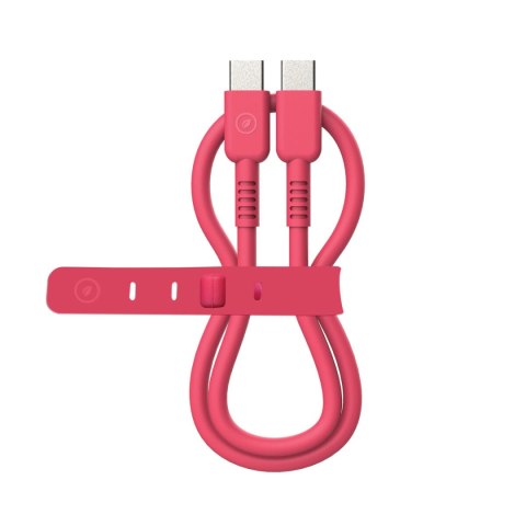 Kabel USB-C na USB-C Muvit for Change Magenta 0,2 m