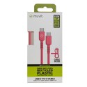 Kabel USB-C na USB-C Muvit for Change Magenta 0,2 m