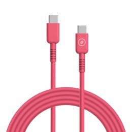 Kabel USB-C na USB-C Muvit for Change Magenta 1,2 m