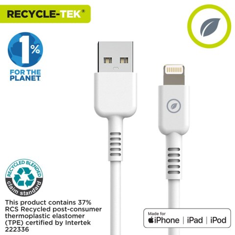 Kabel USB do Lightning Muvit for Change Biały 1,2 m
