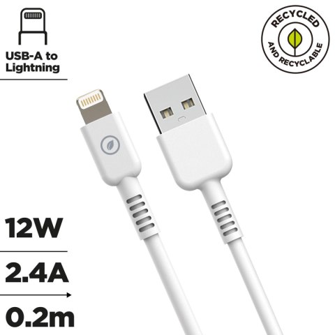 Kabel USB do Lightning Muvit for Change Biały