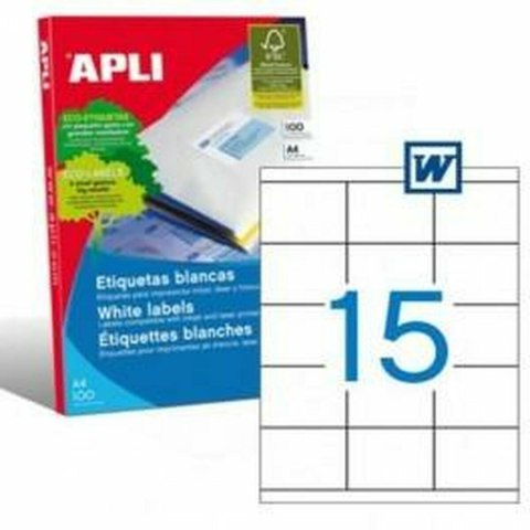 Kleje/Etykiety Apli Labels 70 x 50.8mm 100 Kartki 70 x 50,8 mm