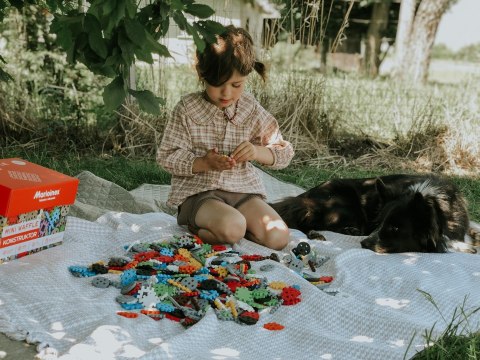 MARIOINEX Klocki Mini Waffle Konstruktor, 300 elementów