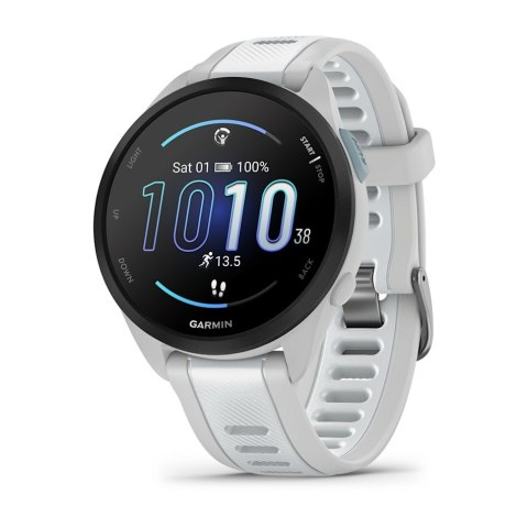 Zegarek sportowy Garmin Forerunner 165 Music AMOLED 43mm Whitestone