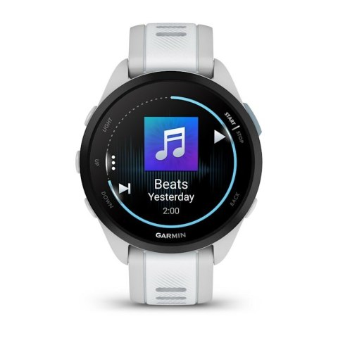 Zegarek sportowy Garmin Forerunner 165 Music AMOLED 43mm Whitestone