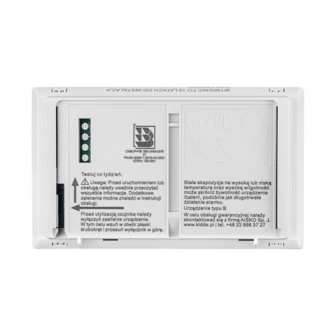 Czujnik tlenku węgla K10LLCO KIDDE