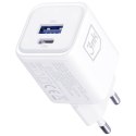 Ładowarka sieciowa 3MK Hyper Charger PD 33W GaN QC4+ PPS AFC FCP SCP USB-A + USB-C biały