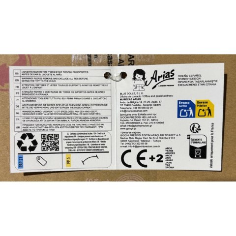 Lalka Baby Arias Elegance