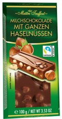 Maitre Truffout Mleczna Czekolada z Całymi Orzechami Laskowymi 100 g
