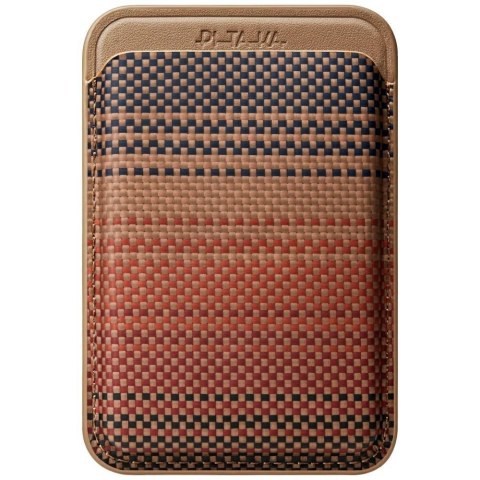 Portfel magnetyczny PITAKA Woven Wallet MagSafe do telefonu sunset