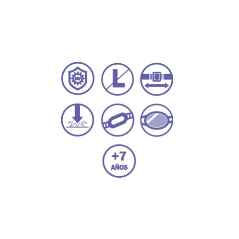 Bestway Okulary Pływackie z Silikonu Fashion Księżniczki +3 Lata Basen i Plaża 09118