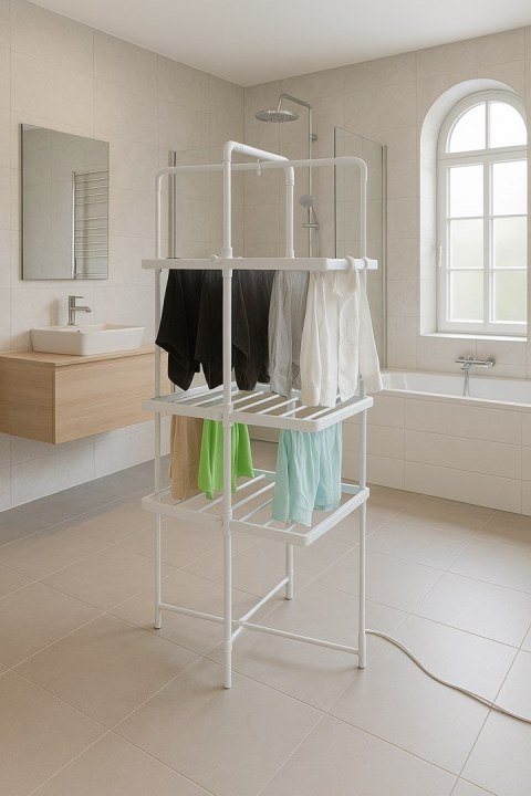 Adler AD 7829 Składana elektryczna suszarka do ubrań