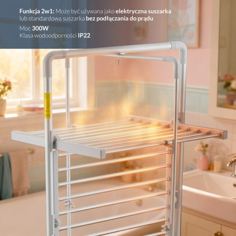 Adler AD 7829 Składana elektryczna suszarka do ubrań