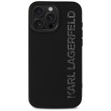 Etui Karl Lagerfeld HC 3D Rubber Elongated Glitter do iPhone 16 Pro czarny