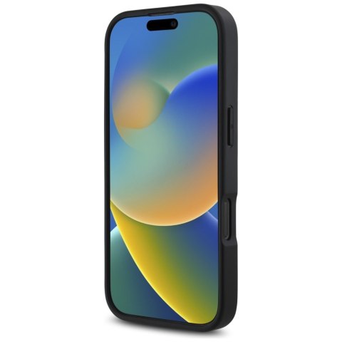 Etui Karl Lagerfeld HC Grained PU Cardslot Metal Signature do iPhone 16 Pro Max czarny