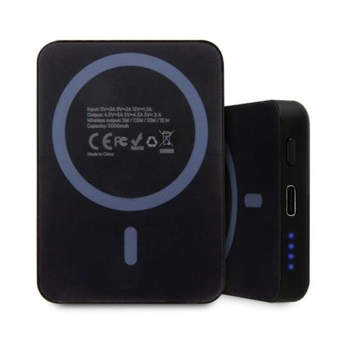 BMW Powerbank indukcyjny BMPBMS5K22PGVK15W 5000mAh + kabel czarny/black M Collection MagSafe