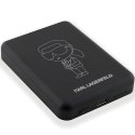 Karl Lagerfeld Powerbank indukcyjnyKLPBM5KIOTTGK 5000mAh czarny/black NFT Outline Ikonik MagSafe