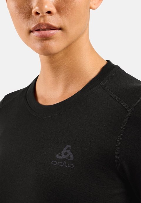 Koszulka termoaktywna damska z długim rękawem Odlo BL TOP Merino 160 rozmiar S, czarna