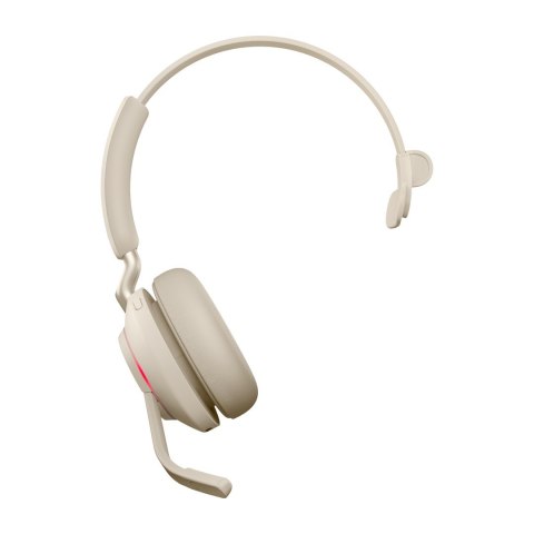 Słuchawki nauszne bezprzewodowe Jabra Evolve2 65 UC Mono Link380a, beige