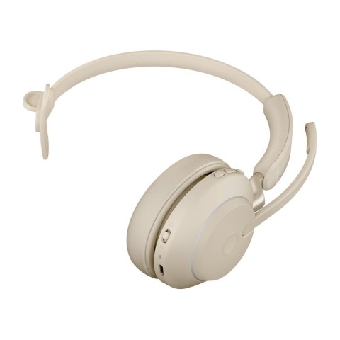 Słuchawki nauszne bezprzewodowe Jabra Evolve2 65 UC Mono Link380a, beige
