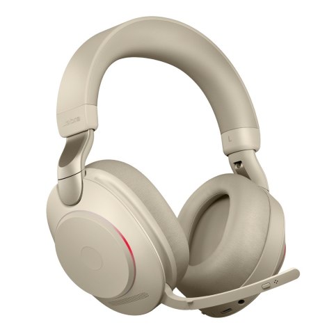 Słuchawki nauszne Jabra Evolve2 85 UC Stereo Link380c, beige