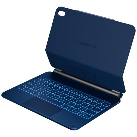 Etui Typecase Edge z klawiaturą do iPad 11" (A16) 2025 / iPad 10.9" 2022 błękitny pacyfik