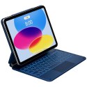 Etui Typecase Edge z klawiaturą do iPad 11" (A16) 2025 / iPad 10.9" 2022 błękitny pacyfik