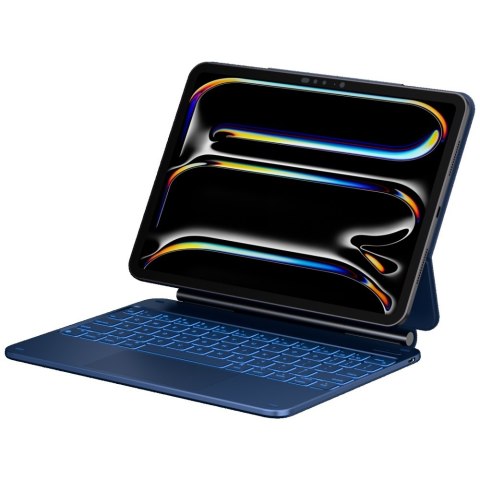 Etui Typecase Edge z klawiaturą do iPad Air 11" 2024/2025 błękitny pacyfik