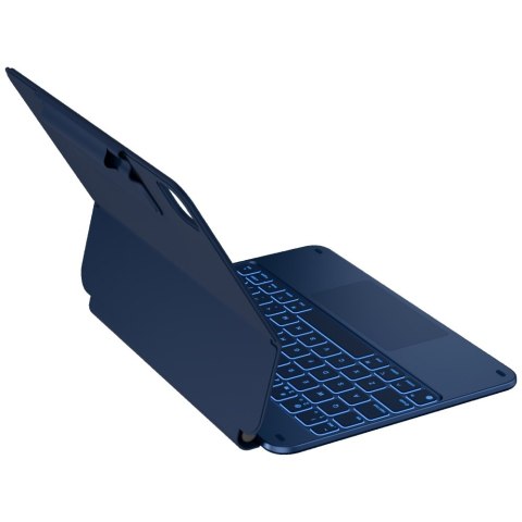Etui Typecase Edge z klawiaturą do iPad Air 11" 2024/2025 błękitny pacyfik