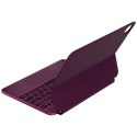 Etui Typecase Edge z klawiaturą do iPad Air 11" 2024/2025 malinowy
