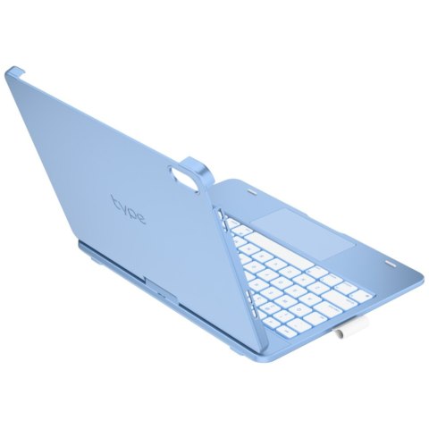 Etui Typecase Flexbook Touch z klawiaturą do iPad 11" (A16) 2025 / iPad 10.9" 2022 jasno niebieski
