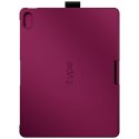 Etui Typecase Flexbook Touch z klawiaturą do iPad 11" (A16) 2025 / iPad 10.9" 2022 malinowy